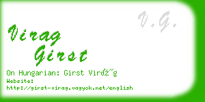 virag girst business card